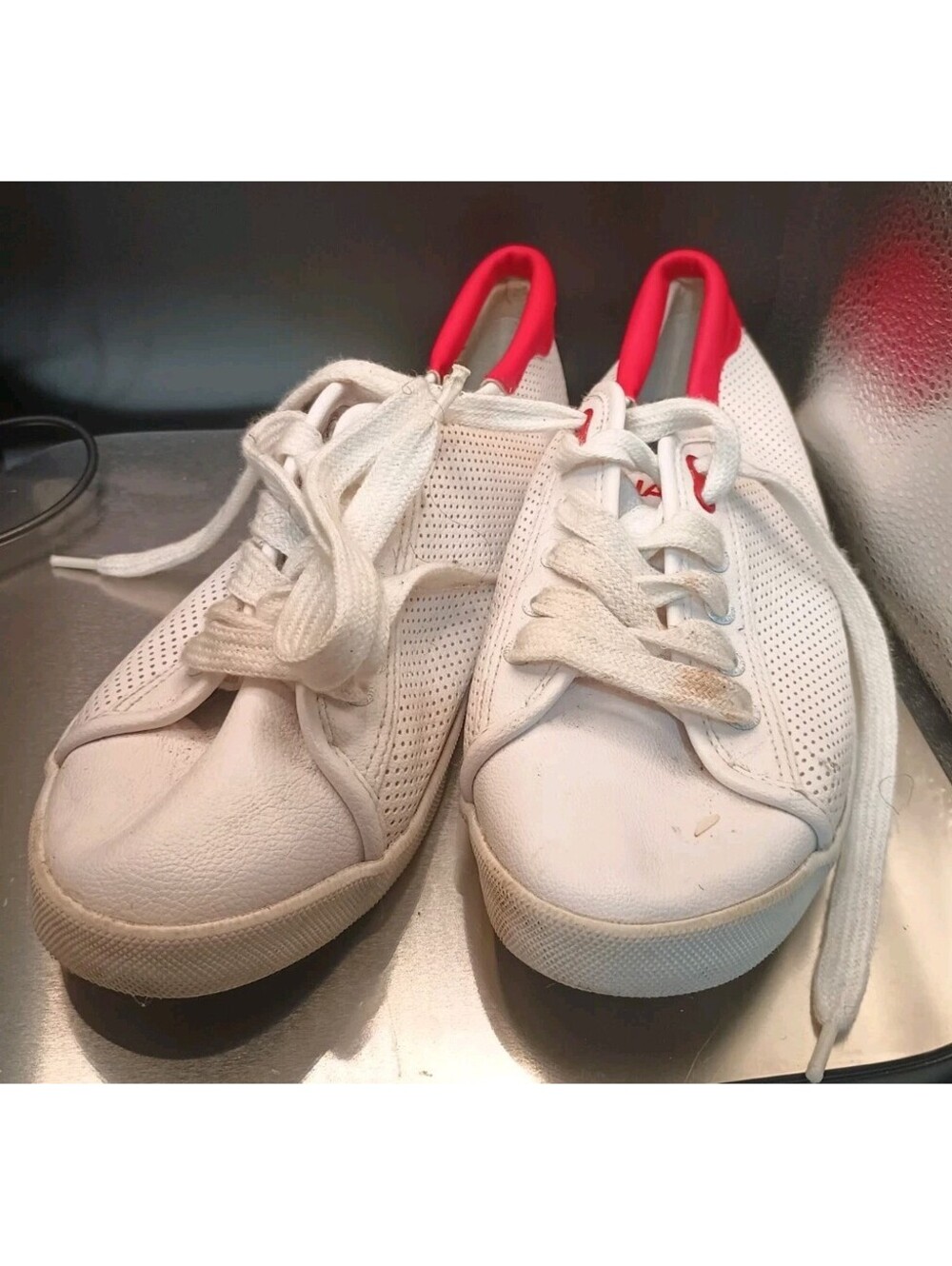 Nautica Lanyard Performance Red & White Women’s Sneakers, Size 9